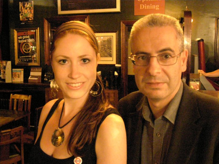 Nick with Ghost Cases co-host Holly Stevens in London, May 2009.
